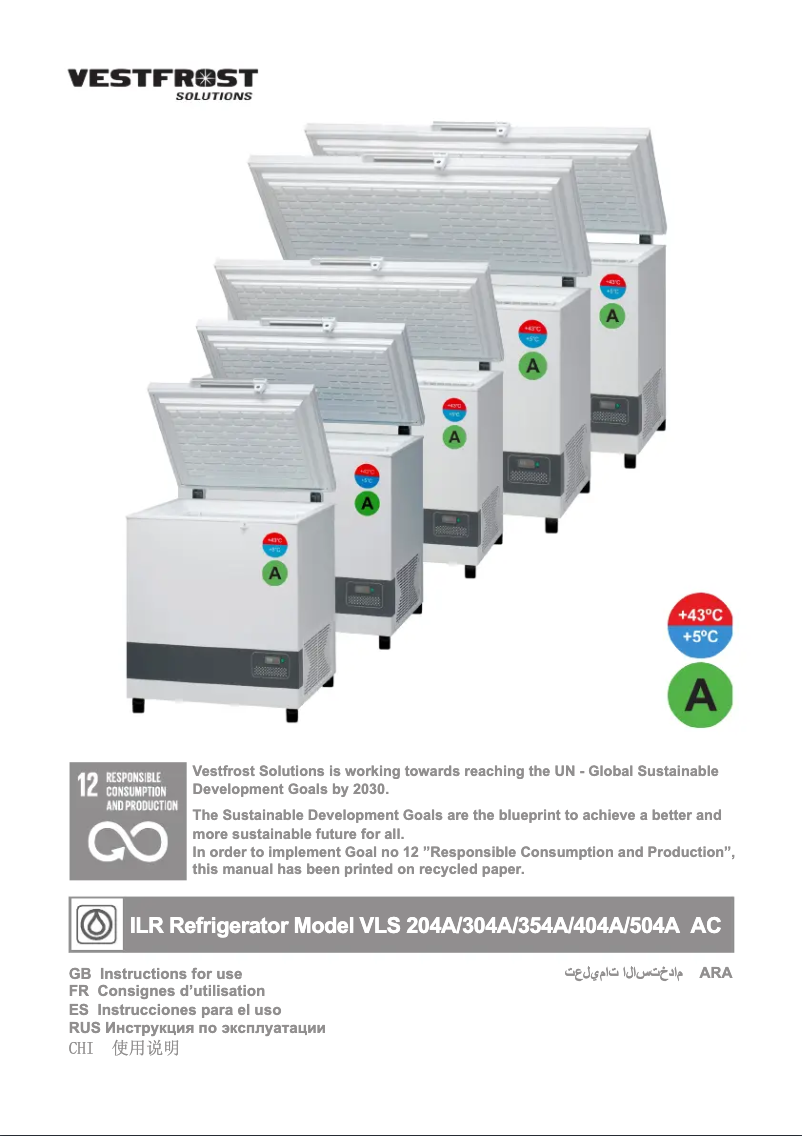 Image de la première page du manuel de l'appareil VLS 304A AC