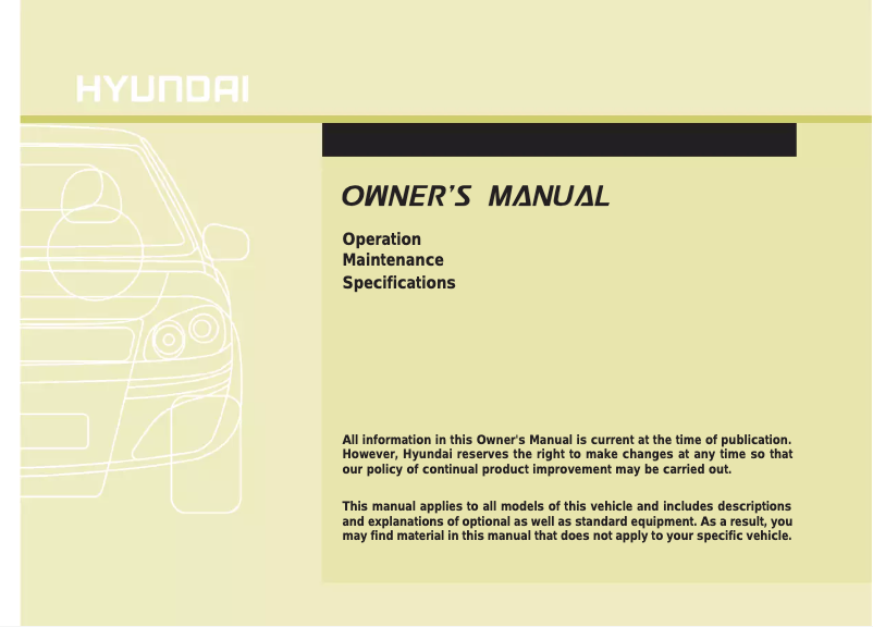 Página 1 del manual Manual de usuario Hyundai Accent (2016)