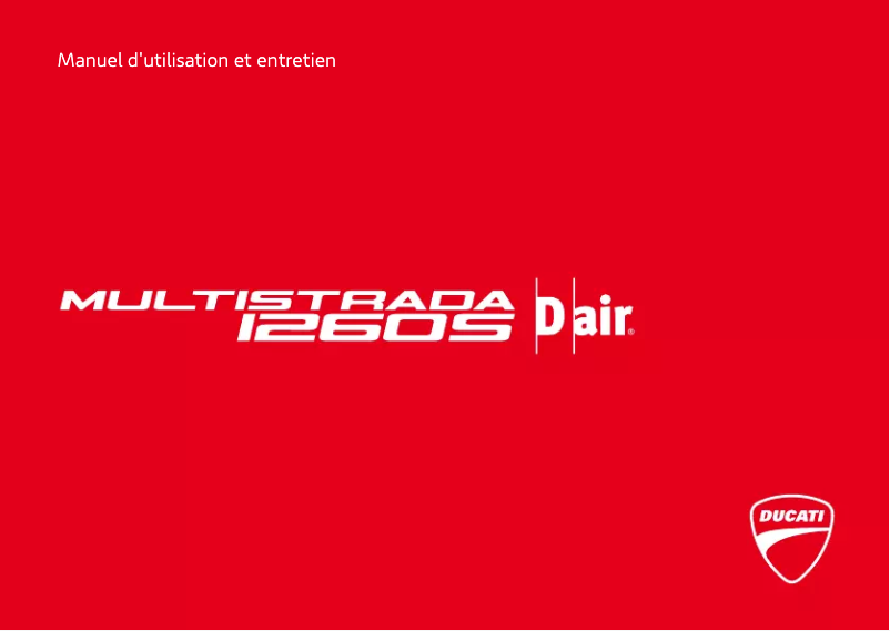 Page 1 of the manual User Manual Ducati Multistrada 1260 S D-air (2019)