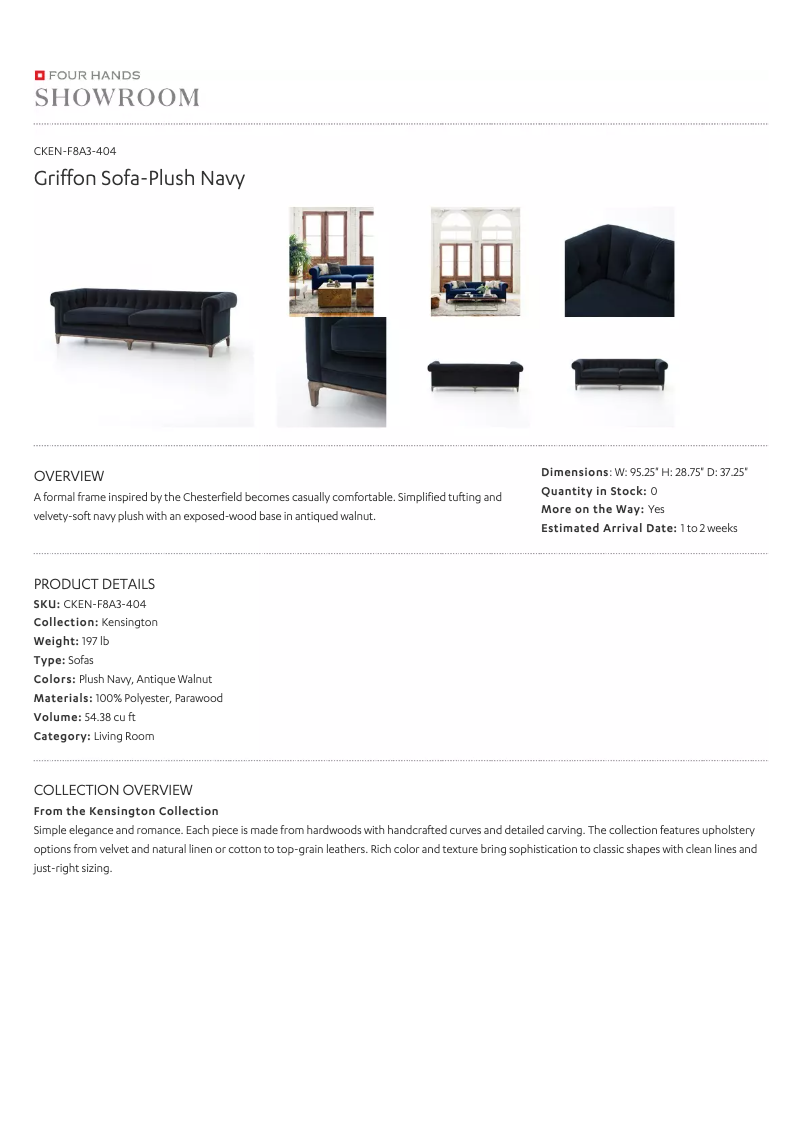 Page 1 de la notice Manuel utilisateur Four Hands CKEN-F8A3-404