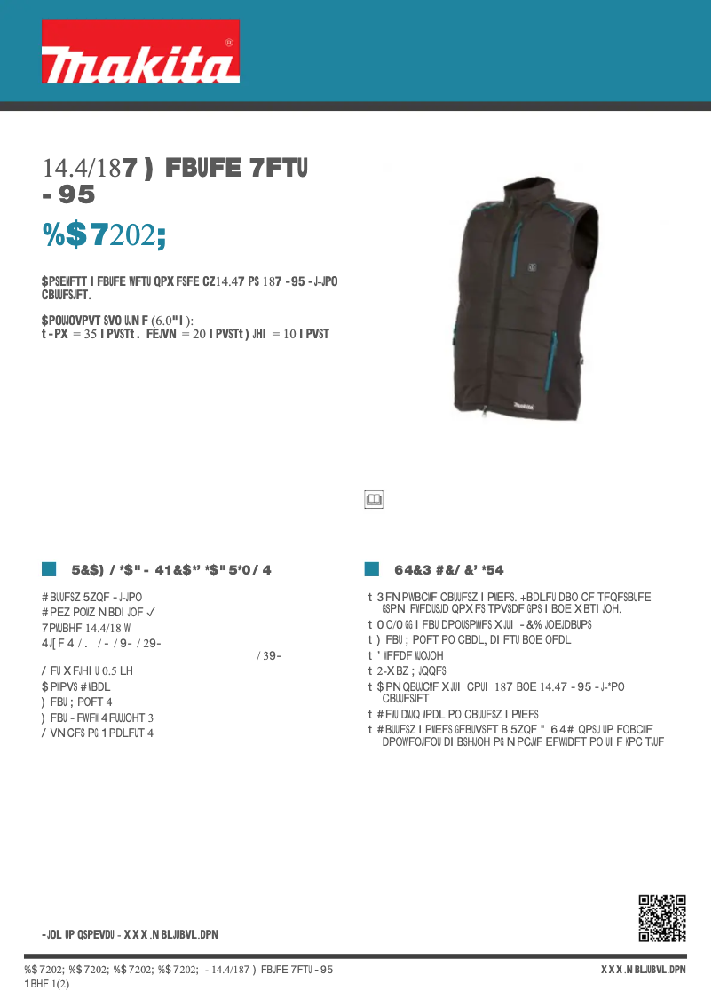 Image de la première page du manuel de l'appareil DCV202Z