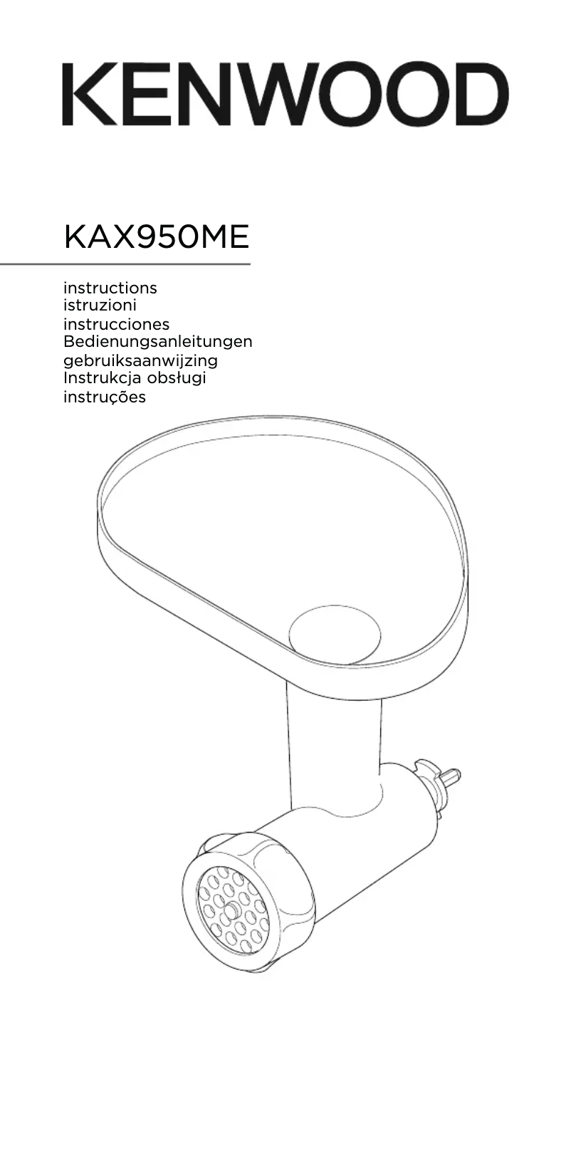 Page 1 de la notice Manuel utilisateur Kenwood KAX950ME