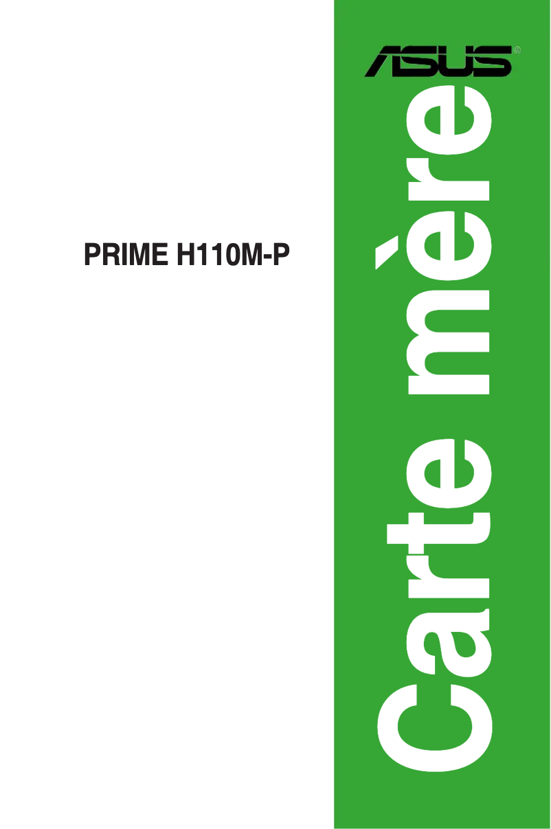Page n°1 - Manuel utilisateur Asus Prime H110M-P