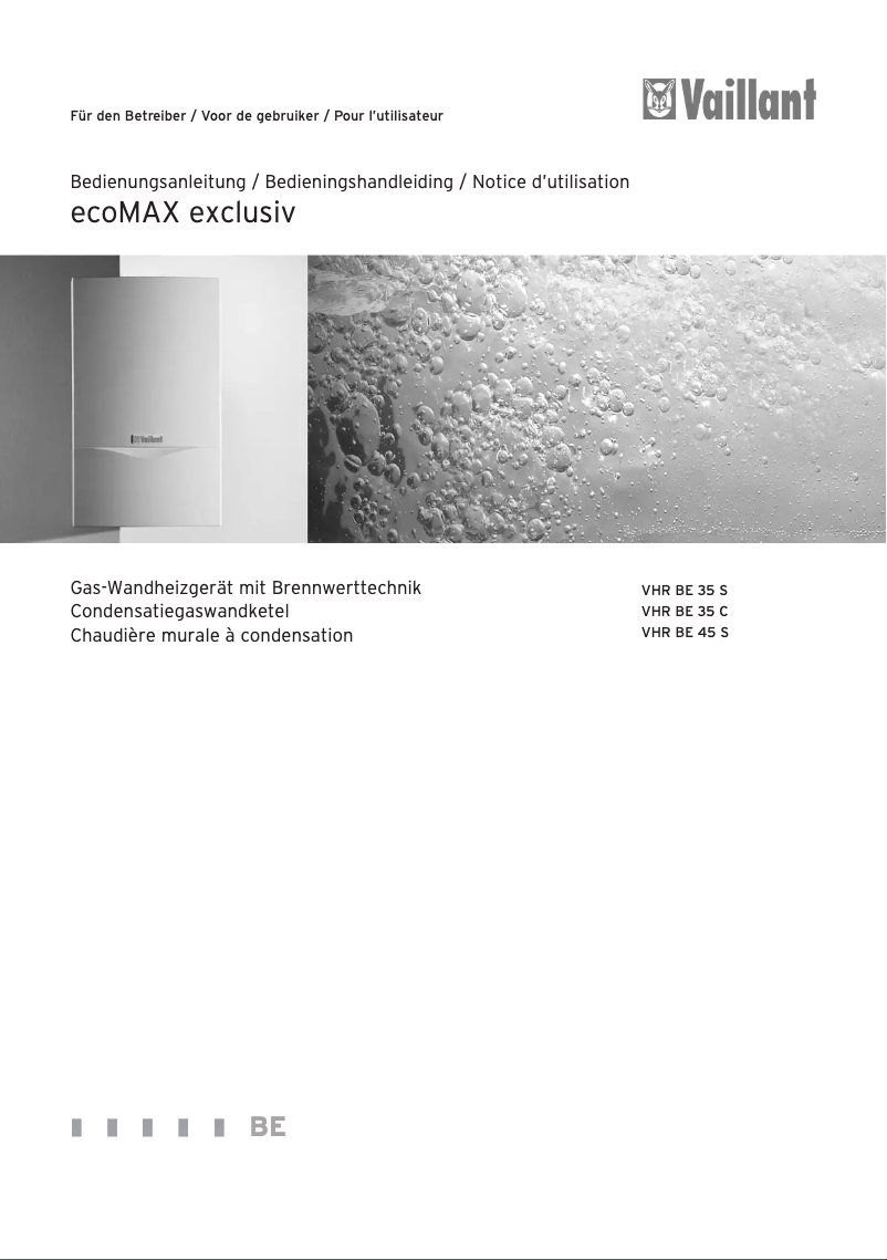Image de la première page du manuel de l'appareil EcoMAX exclusiv 45