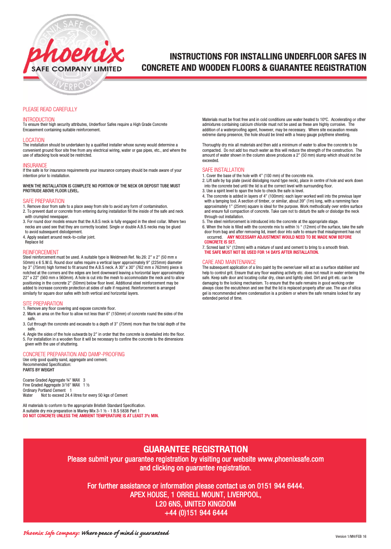 Page n°1 - Manuel utilisateur Phoenix UF0973KD