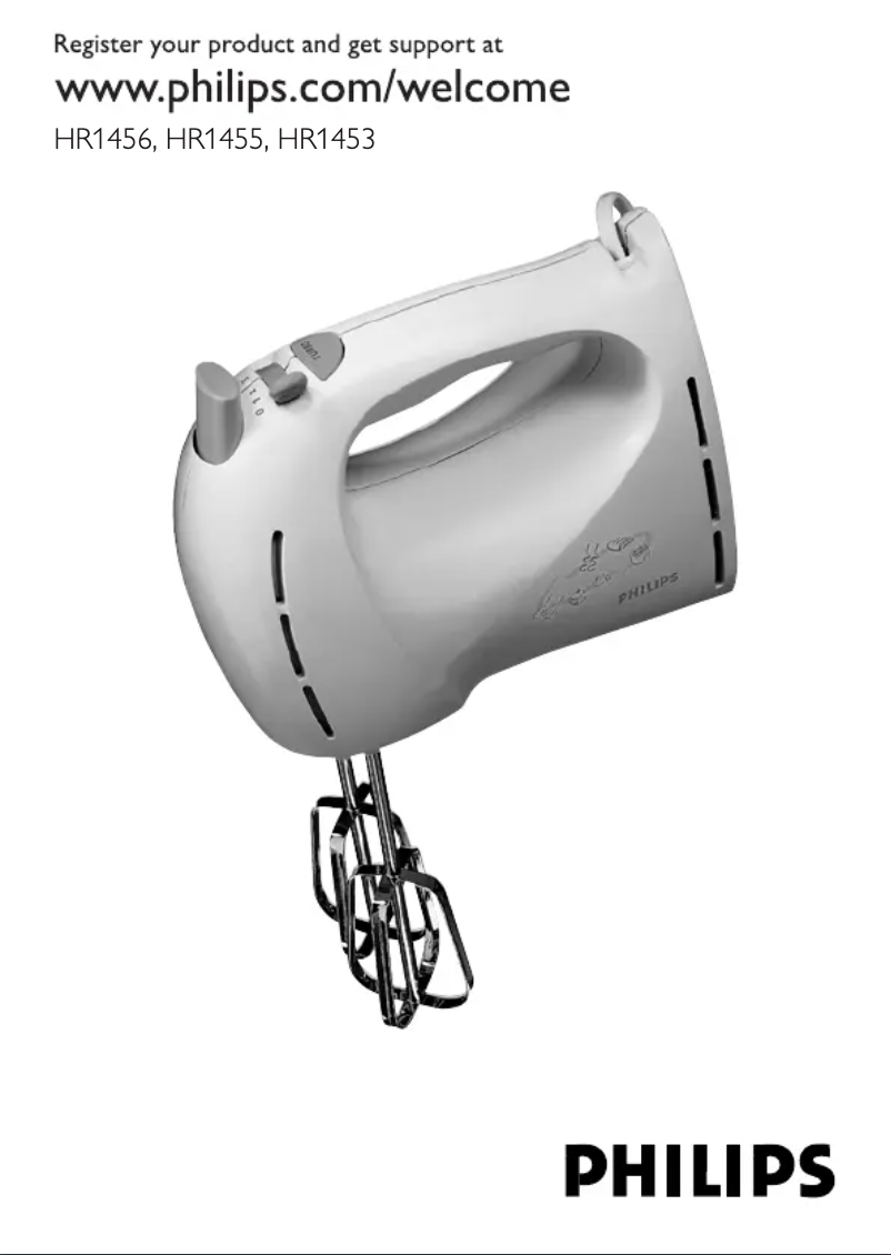 Page 1 de la notice Manuel utilisateur Philips Daily Collection HR1456