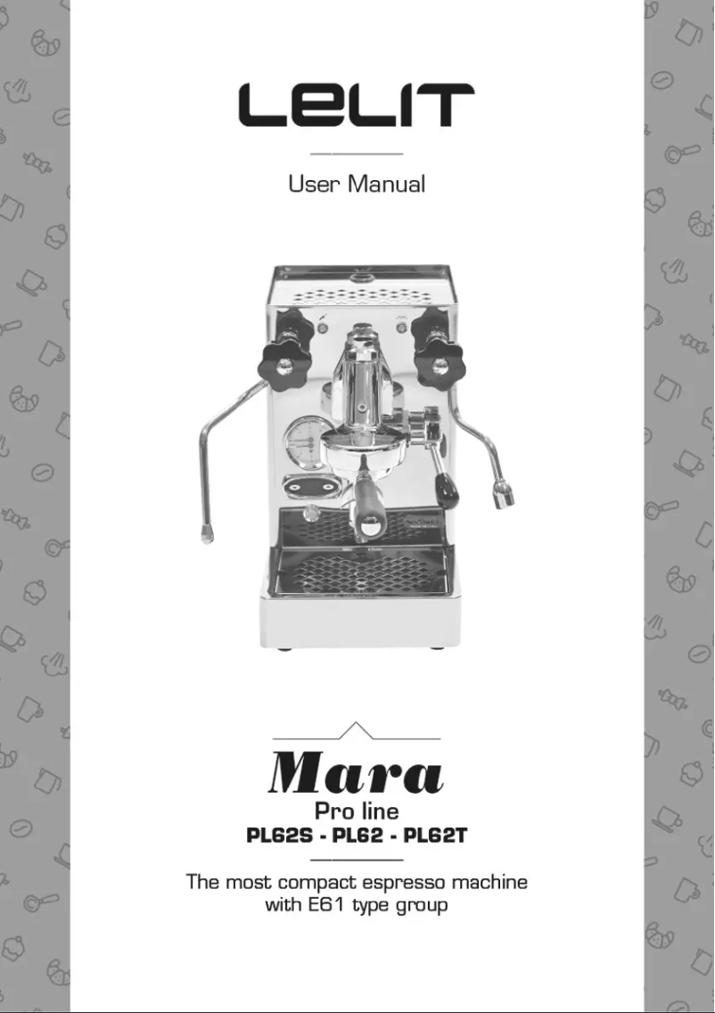 Page 1 de la notice Manuel utilisateur Lelit Mara PL62S