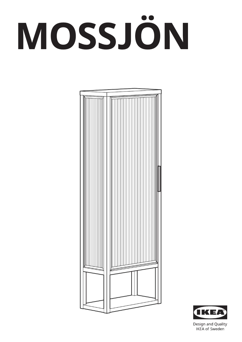 Imagen de la primera página del manual del dispositivo MOSSJÖN 005.731.69