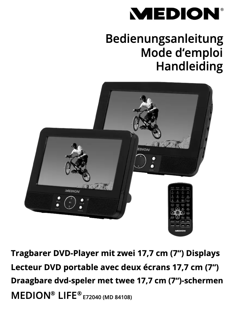 Image de la première page du manuel de l'appareil MD 84108 LIFE E72040