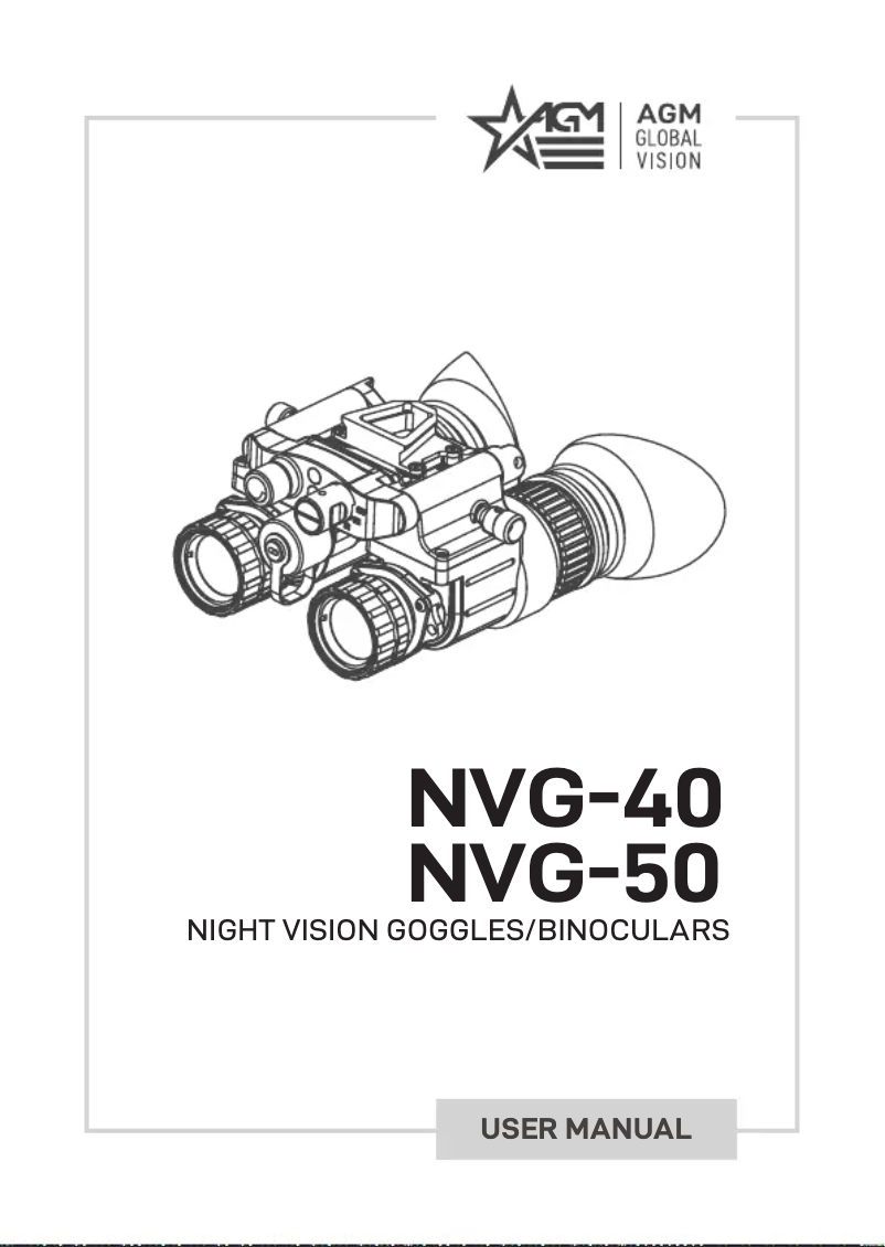 Page 1 de la notice Manuel utilisateur AGM NVG-50