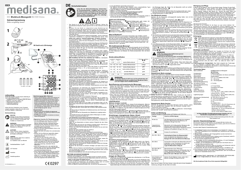 Imagen de la primera página del manual del dispositivo BU 535 Voice