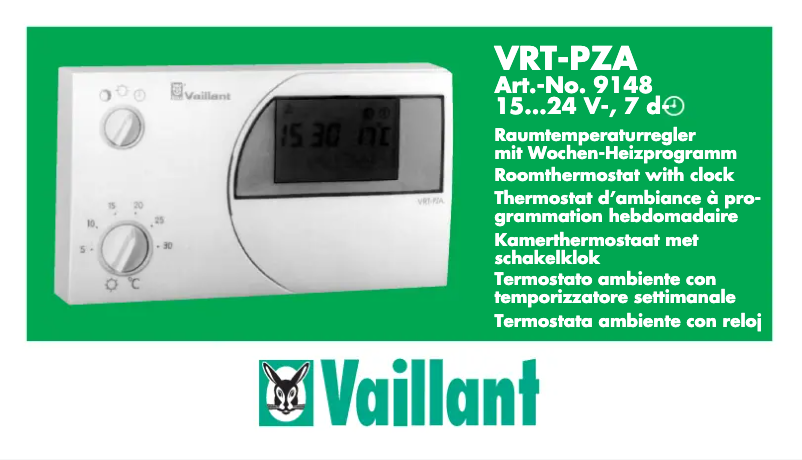 Página 1 del manual Manual de usuario Vaillant VRT PZA