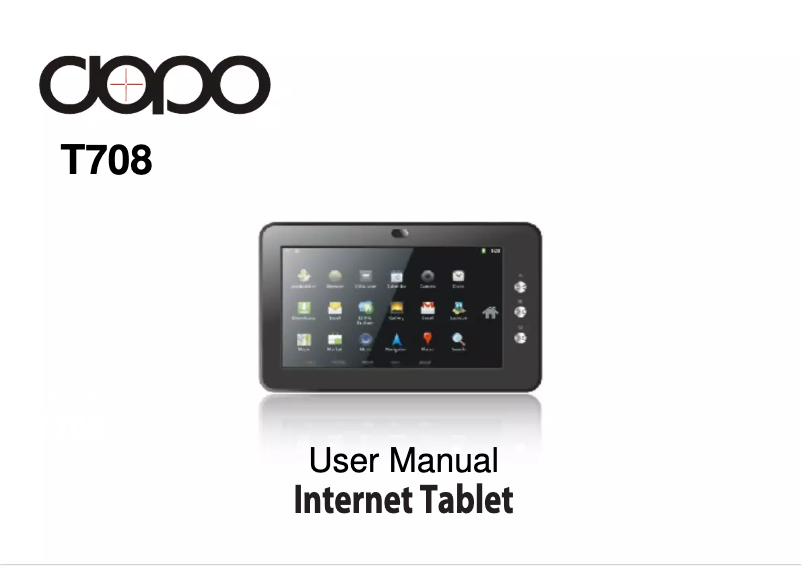 Page 1 de la notice Manuel utilisateur Dopo T708