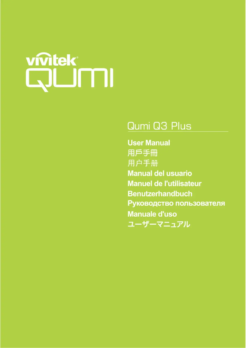 Image de la première page du manuel de l'appareil Qumi Q3 Plus