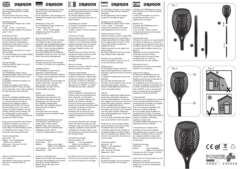 Página 1 del manual Manual de usuario PowerPlus Dragon