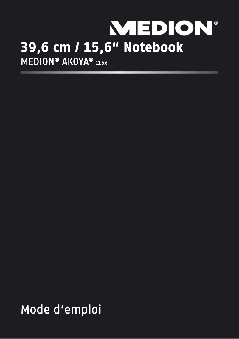 Page 1 de la notice Manuel utilisateur Medion Akoya E6237 MD 98669