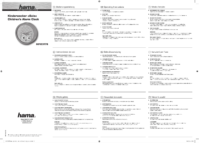 Page 1 de la notice Manuel utilisateur Hama Owl