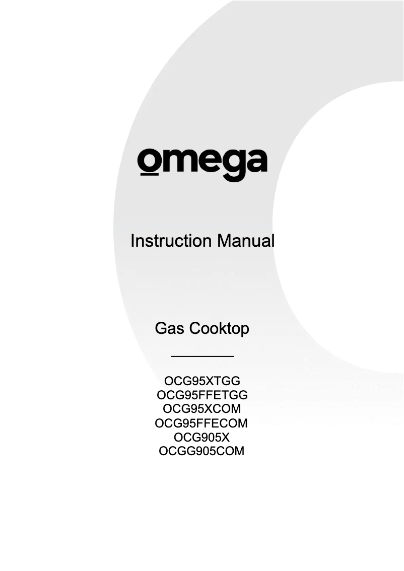 Image de la première page du manuel de l'appareil OCGG905COM