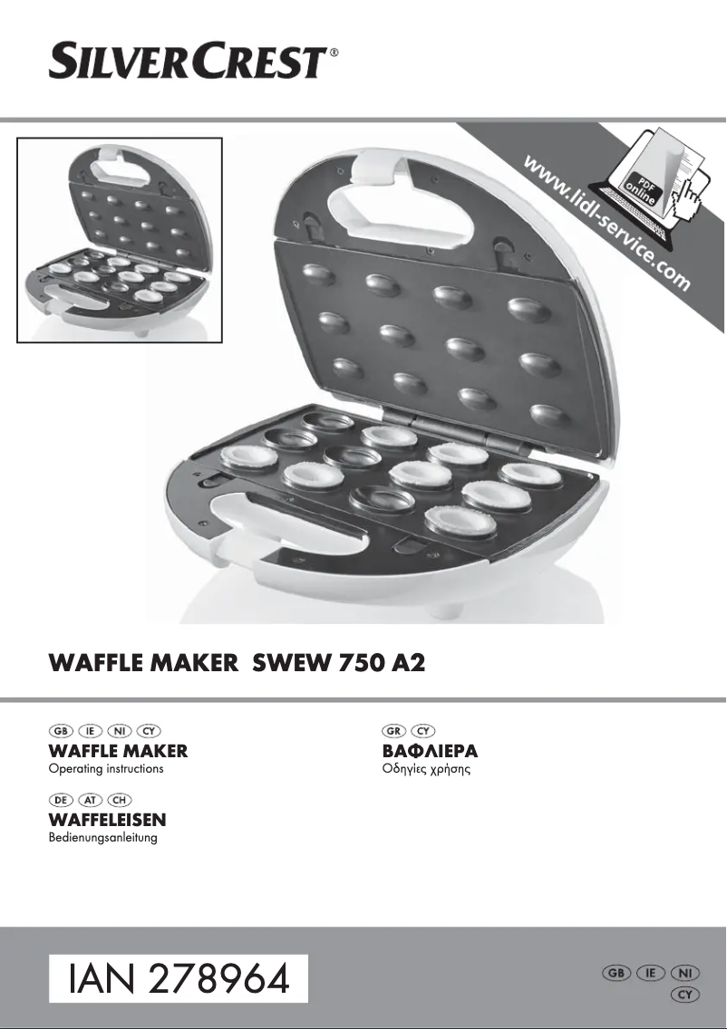 Page n°1 - Manuel utilisateur SilverCrest SWEW 750 A2