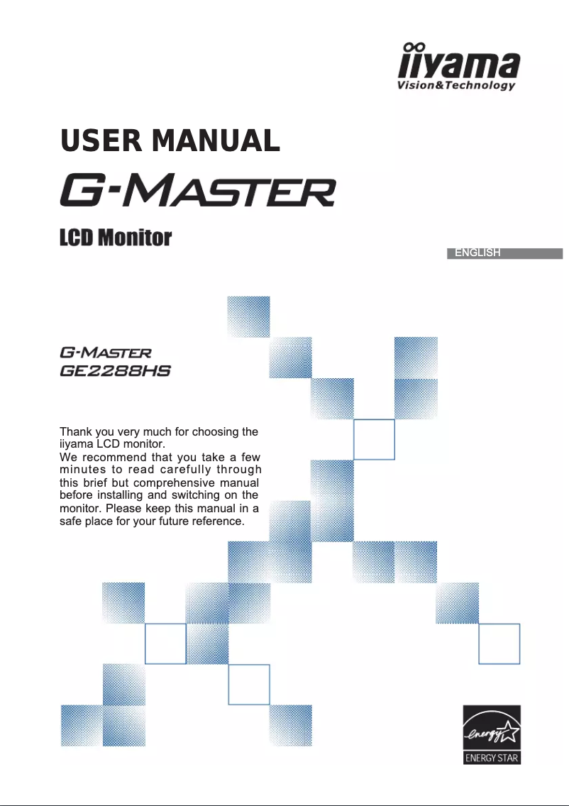 Página 1 del manual Manual de usuario Iiyama G-Master GE2288HS