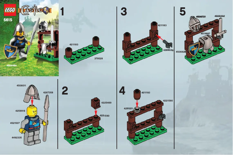 Page 1 de la notice Manuel utilisateur Lego THe Knight