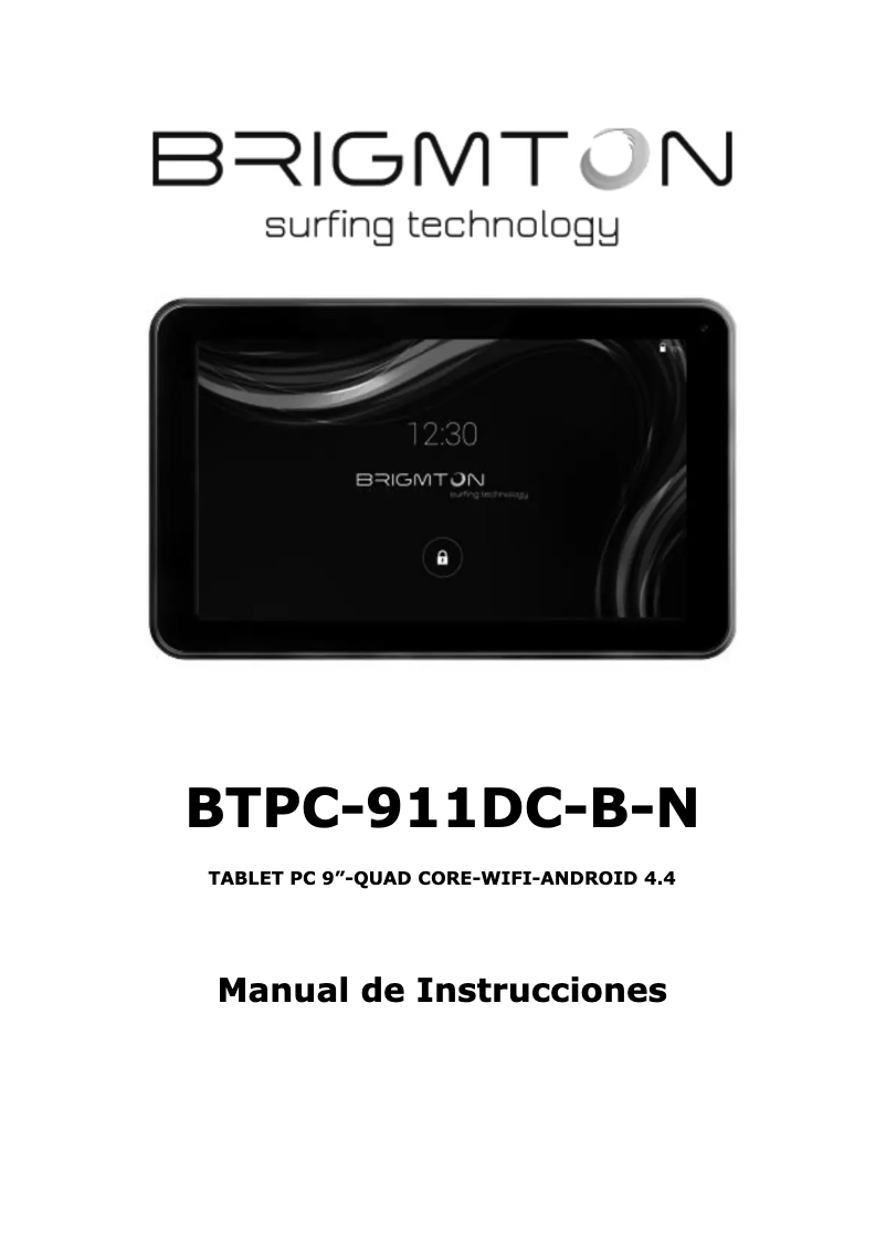 Page n°1 - Manuel utilisateur Brigmton BTPC-911QC-B