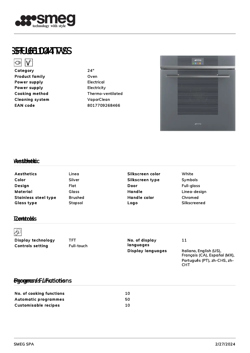 Image de la première page du manuel de l'appareil SFU6104TVS