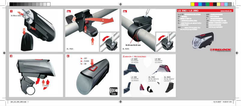 Image de la première page du manuel de l'appareil LS 280