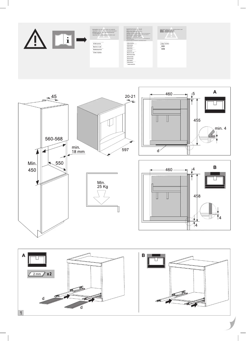 Page 1 de la notice Guide d'installation Asko CM8477A