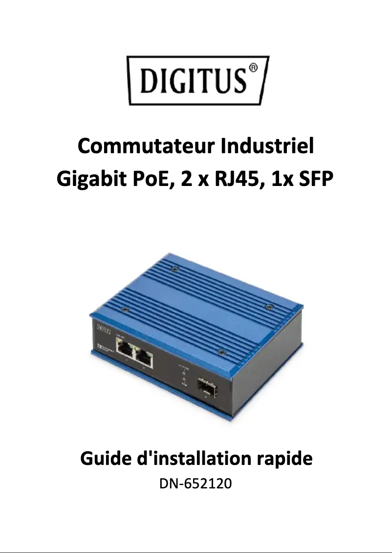 Page n°1 - Manuel utilisateur Digitus DN-652120
