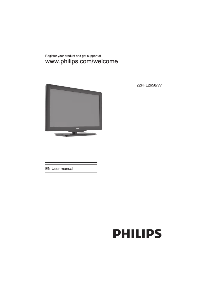 Page 1 de la notice Manuel utilisateur Philips 22PFL2658