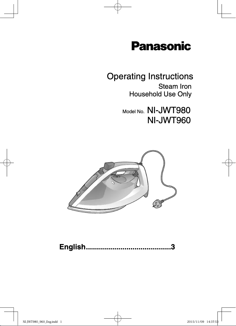 Image de la première page du manuel de l'appareil NI-JWT980