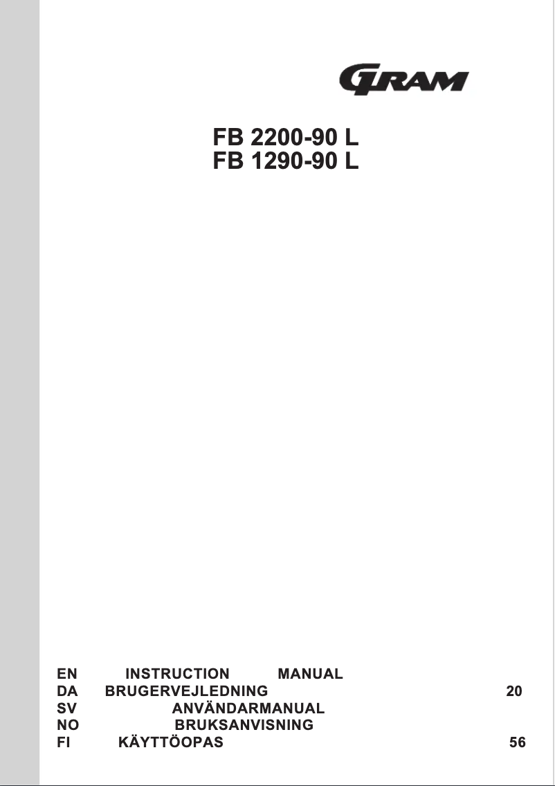 Image de la première page du manuel de l'appareil FB 2200-90 L