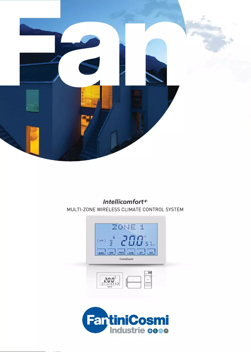 Page n°1 - Brochure Fantini Cosmi Intellicomfort CH180RF