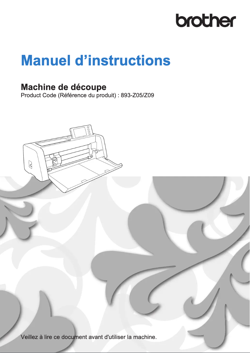 Image de la première page du manuel de l'appareil SDX125e