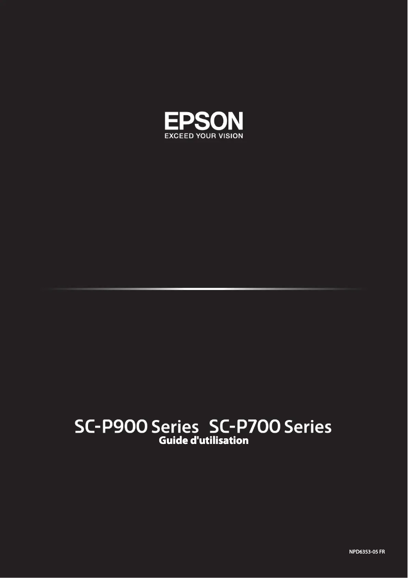 Página 1 del manual Manual de usuario Epson SureColor SC-P900