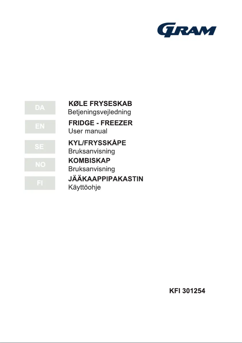 Página 1 del manual Manual de usuario Gram KFI 301254