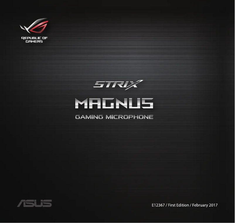 Page 1 de la notice Manuel utilisateur Asus ROG Strix Magnus