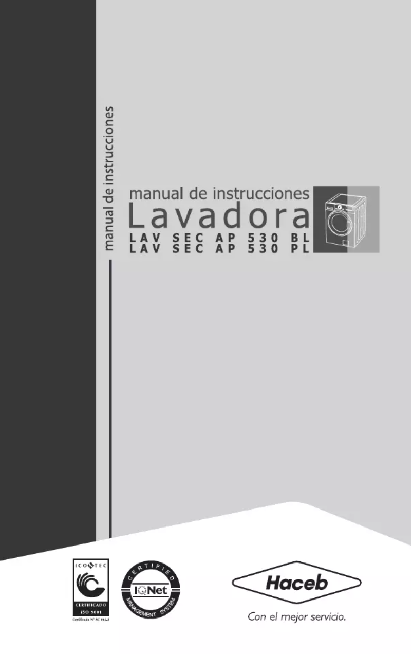 Página 1 del manual Manual de usuario Haceb Appiani 530 PL