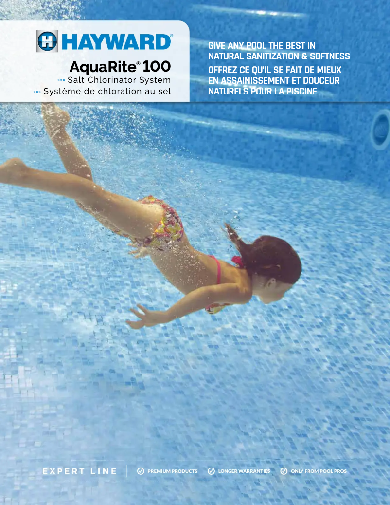 Page n°1 - Manuel utilisateur Hayward AquaRite 100