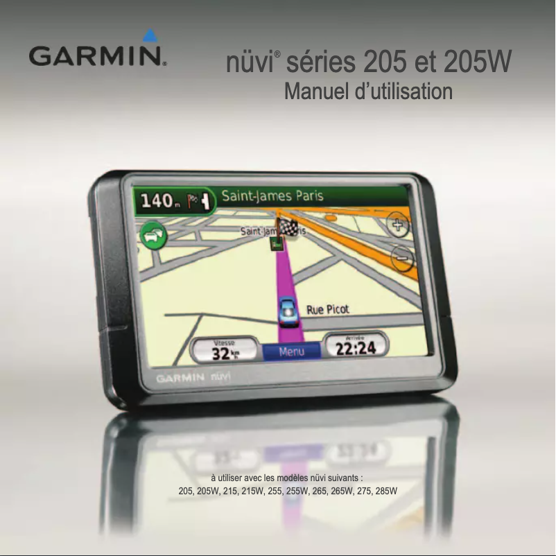 Page n°1 - Manuel utilisateur Garmin nüvi 215W
