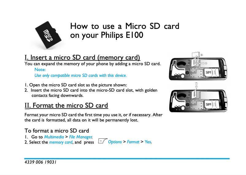 Page 1 de la notice Guide de démarrage rapide Philips CTS660PUP