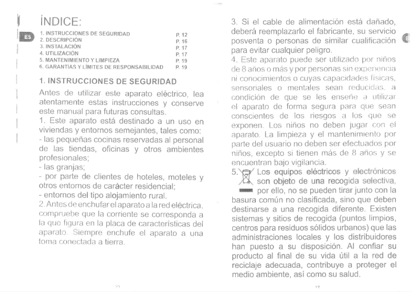 Page n°1 - Manuel utilisateur Qilive Q.5471