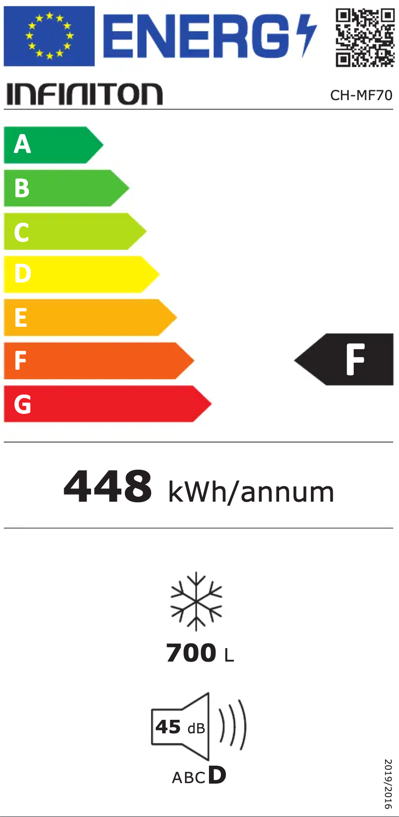 Page n°1 - Label énergétique Infiniton CH-MF70