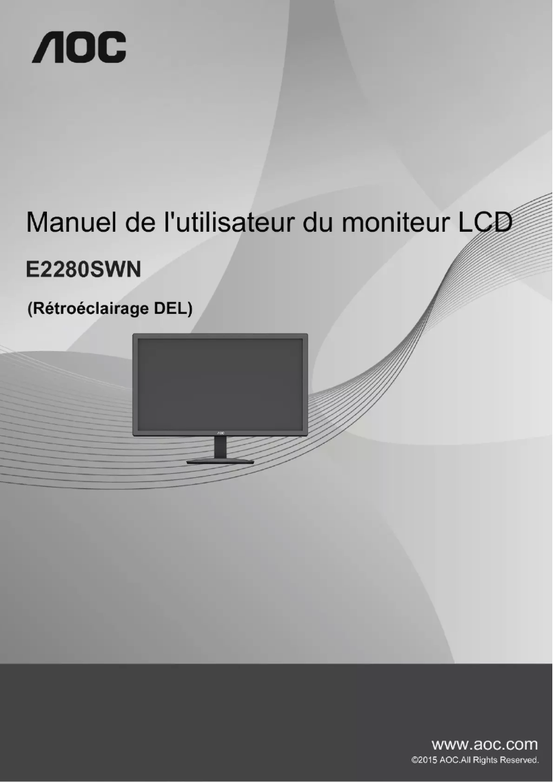 Page n°1 - Manuel utilisateur AOC Value-line E2280SWN