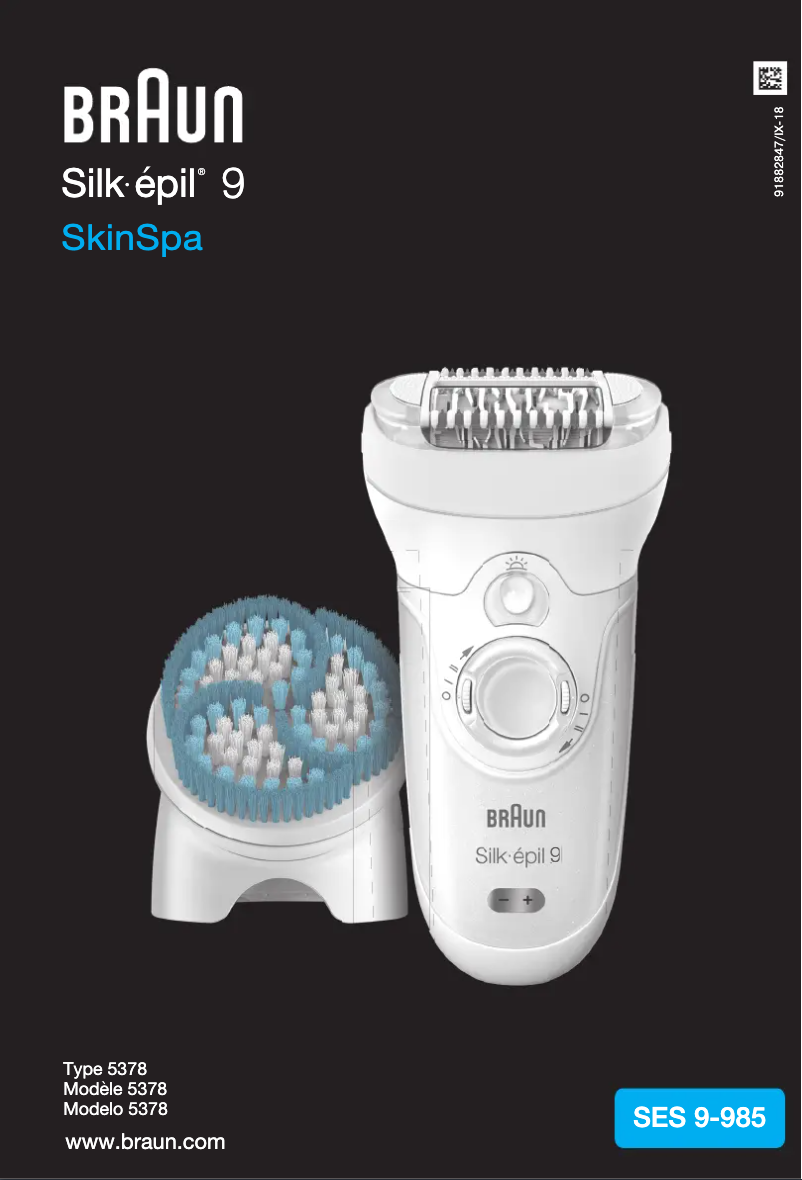 Page n°1 - Manuel utilisateur Braun Silk-épil 9-980