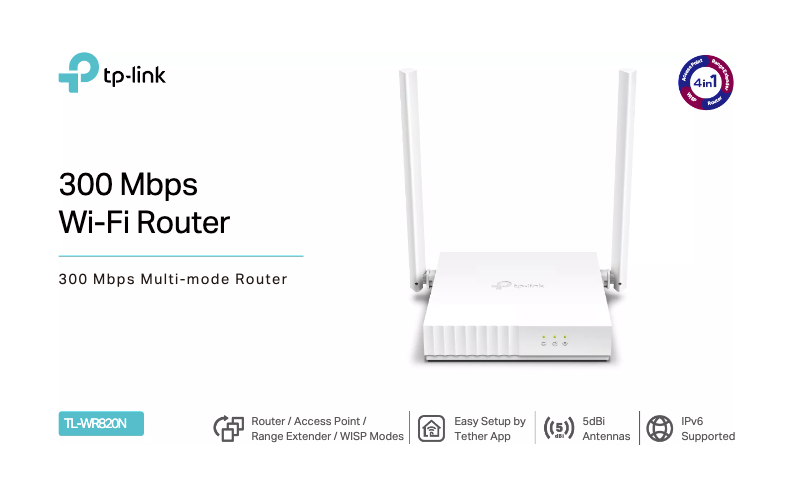 Page n°1 - Fiche technique TP-Link TL-WR820N