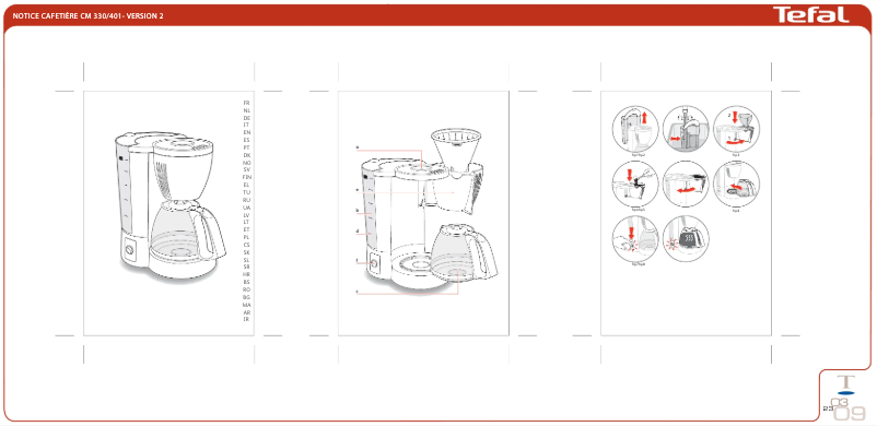 Image de la première page du manuel de l'appareil CM3305