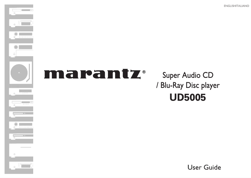 Page 1 de la notice Manuel utilisateur Marantz UD5005B
