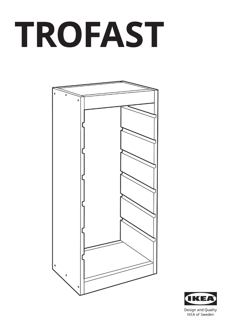 Page 1 de la notice Manuel utilisateur Ikea TROFAST 103.086.93